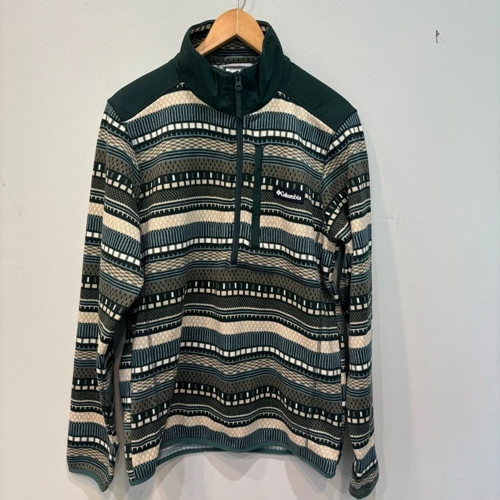 Columbia 1/4 Zip Fleece Jacket Men’s Size Medium